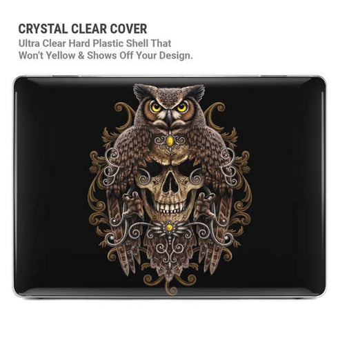 Skull and Owl by Sarah Richter MacBook Pro 14in (2021-24) Case plus Skin